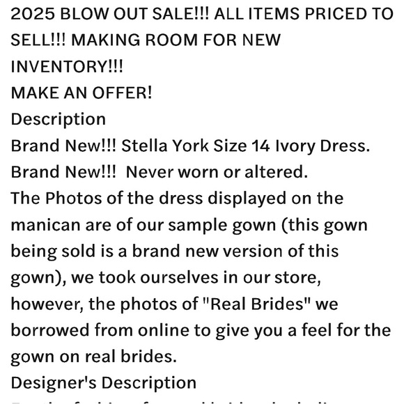 Stella York Strapless White Floral Lace Dress - Picture 10 of 12